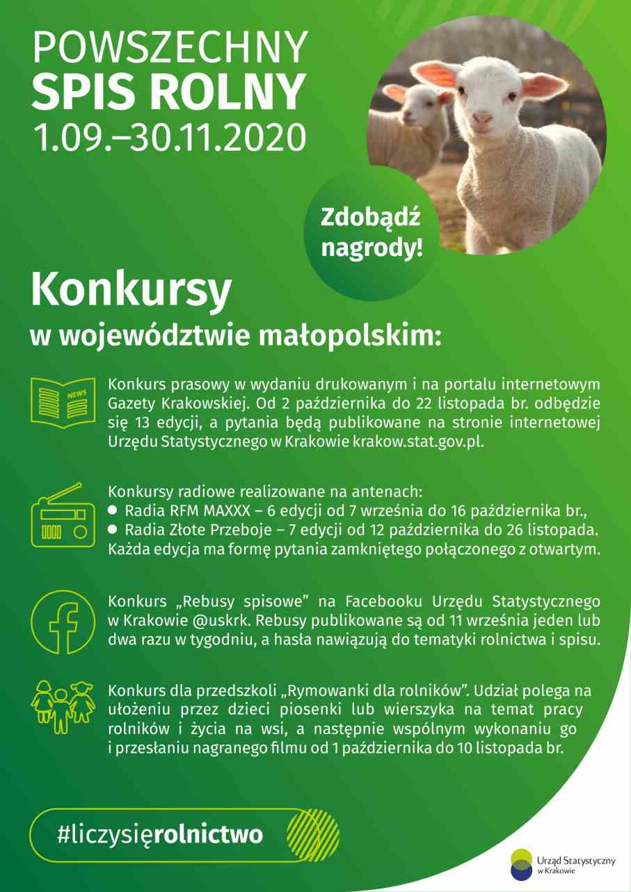 Powszechny Spis Rolny 2020 - konkursy.